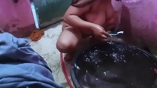 My stepmom always films herself in the shower to show off her big firm