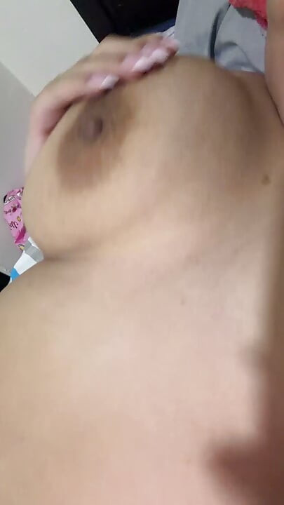 Hot mom bounces her huge tits very delicious