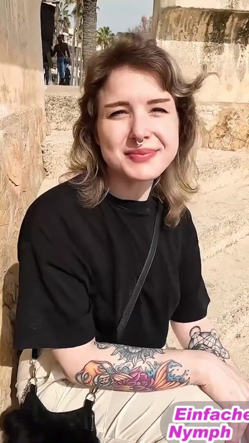 German user tows tourist from the beach and fucks her | Clip 1