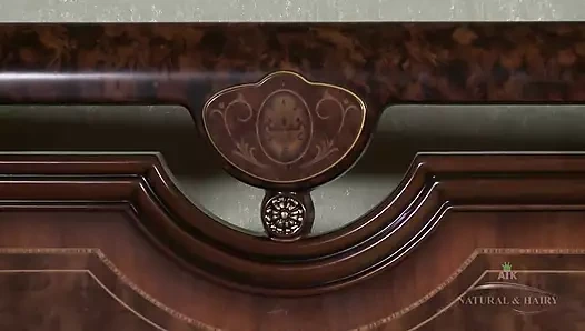 Karolina & Kristina eat and lick each other out, sitting on each other's faces and fingering their hairy pussies