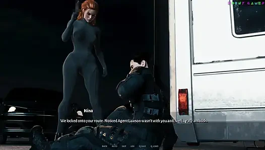 Кибернетическое соблазнение 1-й частью - Групповой секс дома, Милфа и Рыжая 33