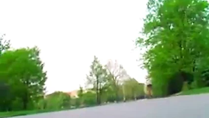 Two gay skaters teaming their emo buddy in forest