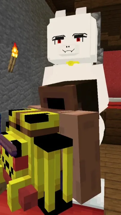 Captivating moment from "Minecraft Jenny Mod Toriel is horny and is ready to fuck and suck"