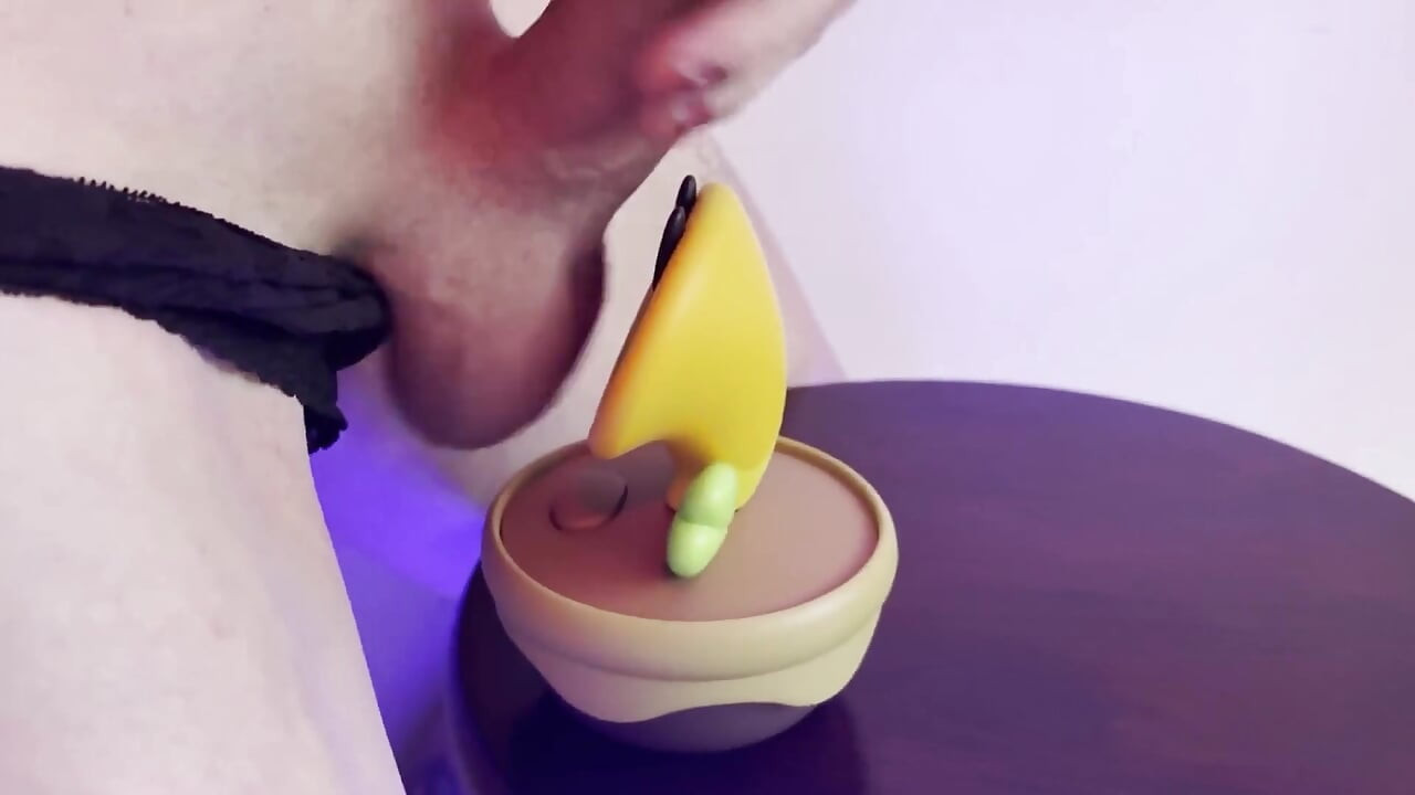 Hot Glue Covering Toy Figure in Cum
