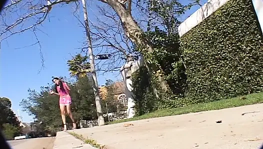 Brunette Babe in Hot Threesome