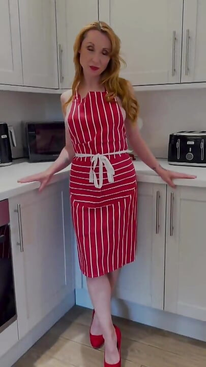 Kitchen MILF Serves Herself with Yoghurt