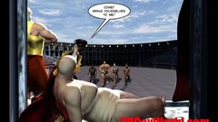 Homosexuelle olympische Spiele, lustiger 3D-Comic-Comic-Witz 3dgay