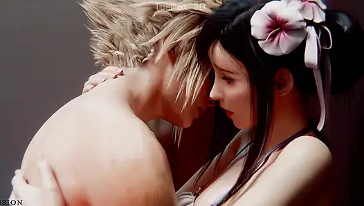 Final Fantasy 7 FF7 - Tifa + Aerith All Work 2025 WM Full Color Grading (Sound) By Aries' Possession Animation 3D Hentai