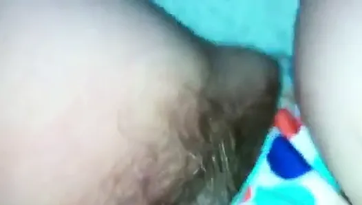 Wifes hairy meaty pussy in panties