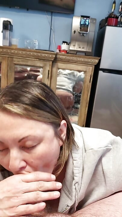 Works so hard for the cum beautiful passionate sexy milf loves cum and cumming cums again and again sucking his cock so good