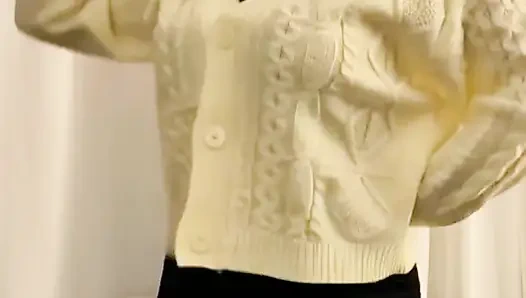 Bouncing my big tits in a gay lesbian sweater and other jumpers for my 48F soccer coach wanting to fuck her and the entire team!