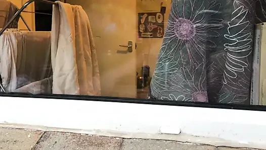 lucky builders looking through the window part 3