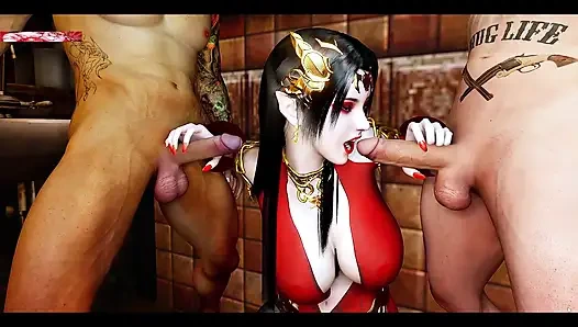 Piksel ayini: thicc uyanıyor- 3 boyutlu animasyon hentai