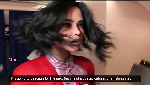 Uçuşta airhostess ile eğlence - Asia Town - e02