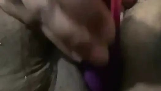Stimulating My Pussy with Vibrator Intense Squirting Orgasms