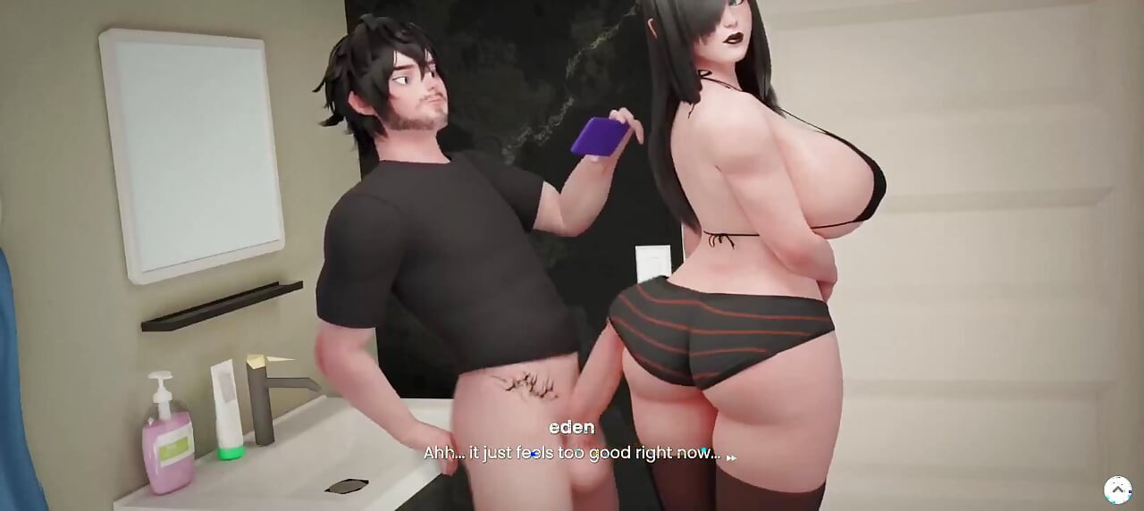 Eden rubs his big cock against ravens big butt