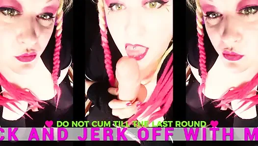 The jerk and lick a dick with Goddess Lana game
