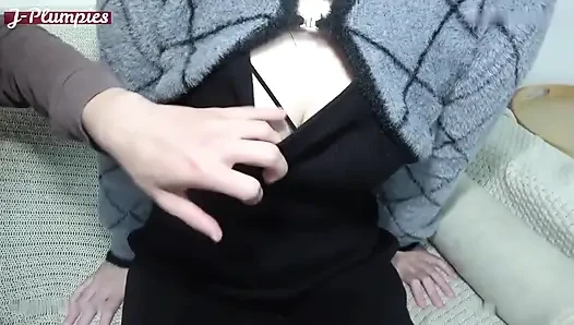 First Shoot Glow. Gentle Smiles and Snow-white Curves, a Soft Tease Leading to a Creampie Moment