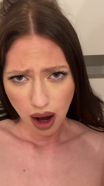 Stepsister, comes in without knocking and seduces me with her ass! I fucked her and finished! With dirty talk | Clip 2