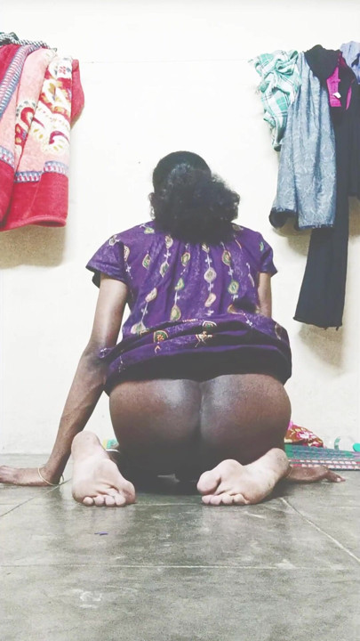 Tall tamil trans showing ass