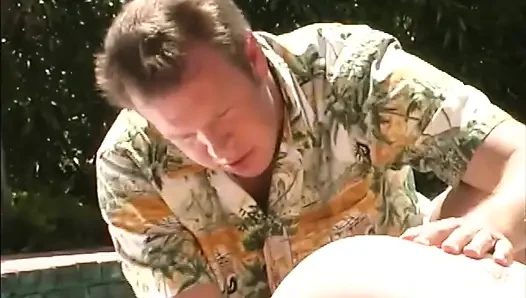 Young blonde bitch fucked outdoor