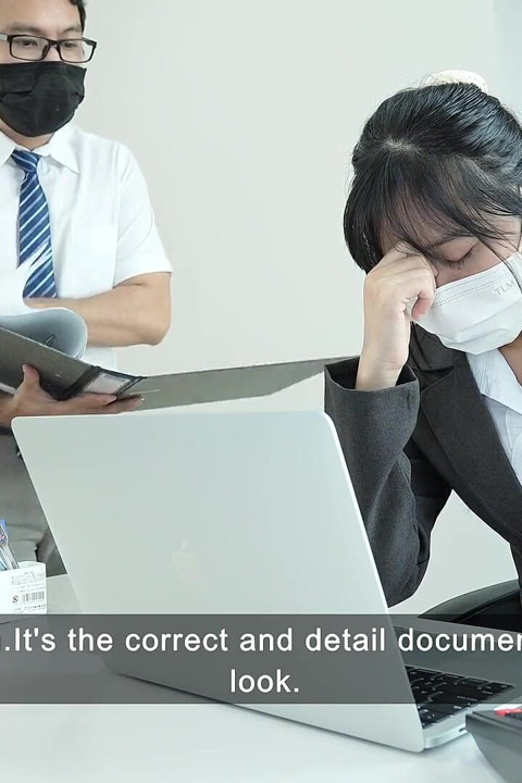 Nhập vai khiêu dâm mạnh bạo trong văn phòng