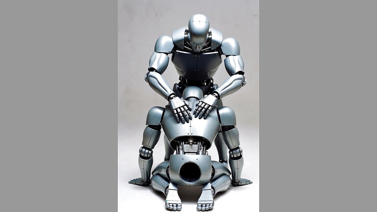 Reparación del trasero del robot IA