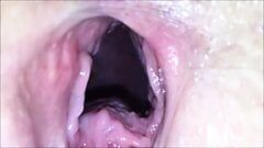 Intensywny orgazm cipki, jęki i krzyki z finałem