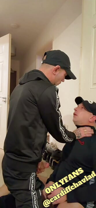 Dominant chav owns sub boys arse