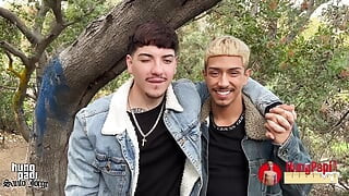Hung Papi Butt Fucking Tree Huggers Gay Anal Cumshot Deep Breeding!