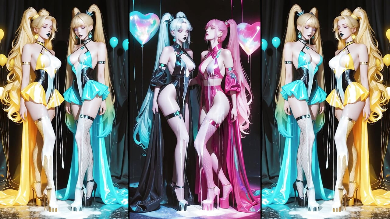 アニメでは射精、キス、飲み込む