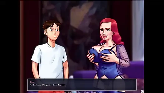 Summertime saga - Josephine gave Johannes a blowjob behind the counter ... Johannes fucked Tina
