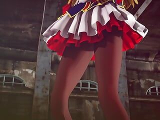 Mmd r-18 anime girls, сексуальний танцювальний кліп 259