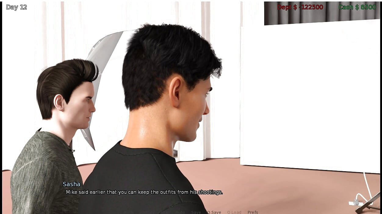Sinful Success - gameplay - nhập vai - điều cấm kỵ - mike studio - buổi chụp đầu tiên với đồ lót
