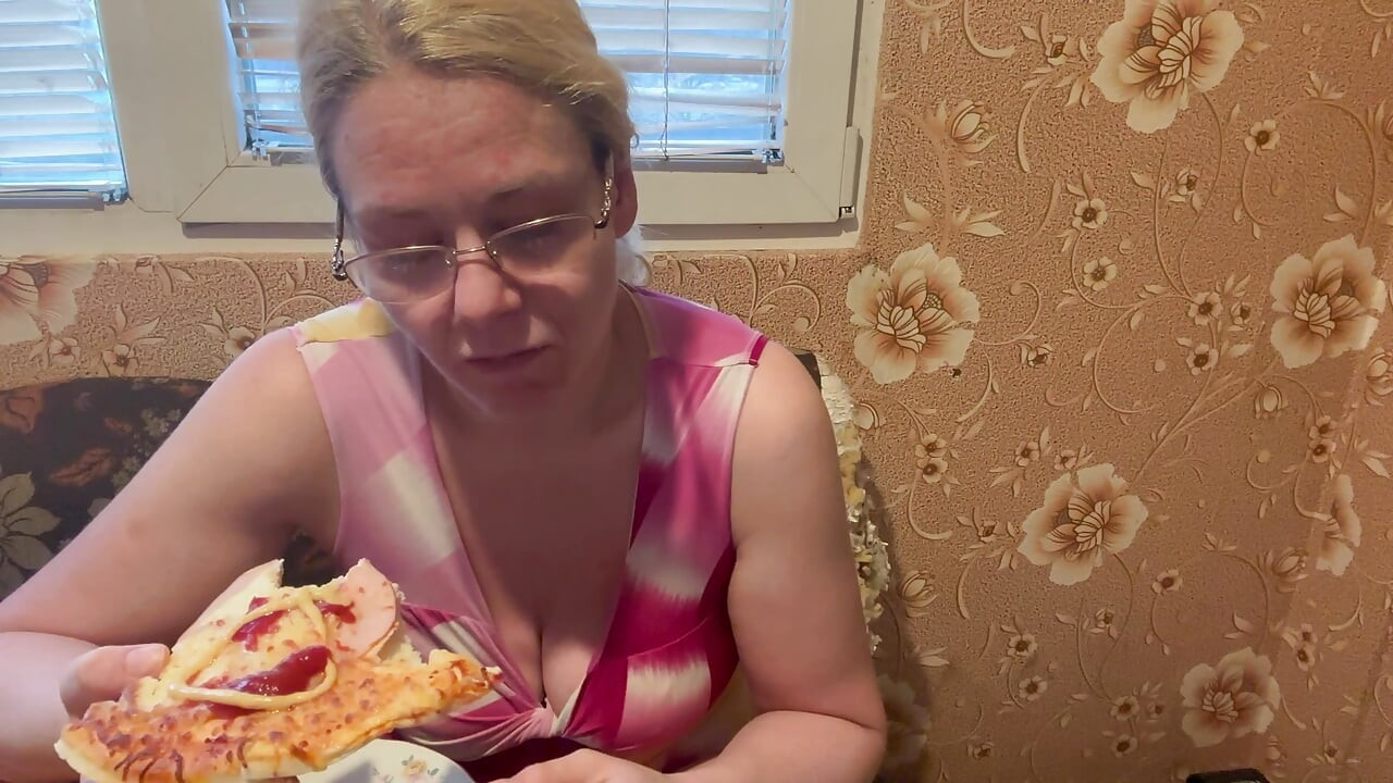 Eating everything, burping and farting