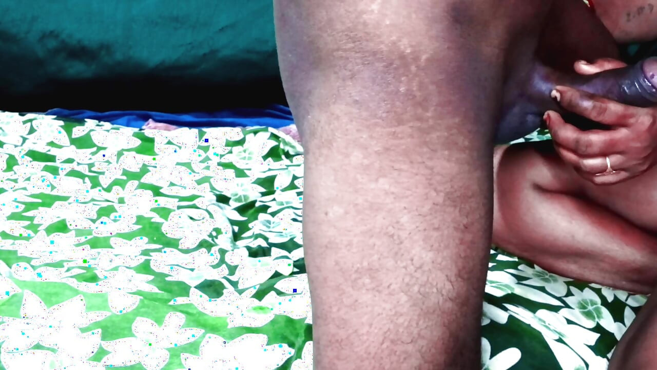 Indian hot sister-in-law had oral sex. Sucking semen from his mouth.