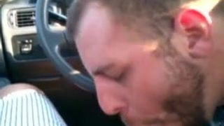 dude sucking stranger in parked car