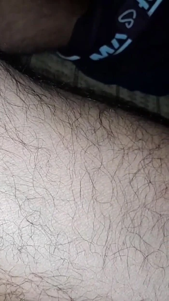 Captivating moment from "Big Cumshot on my leg at night"