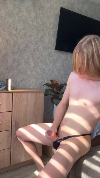 Unforgettable moment from "Nude Big Ass Femboy Sexy G-String Panties Try On Haul"