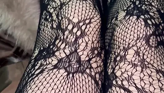 Playing with My Legs in Sexy Stockings and Heels