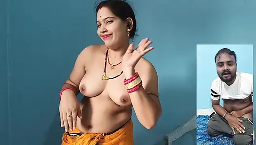 Kakak ipar indiaku pamer toket dan pantat montoknya di panggilan video saat dia lagi sendirian di rumah