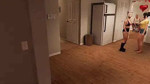 Tüm Ashley seks sahnelerinin kilidini açıyor - ev partisi oyunları