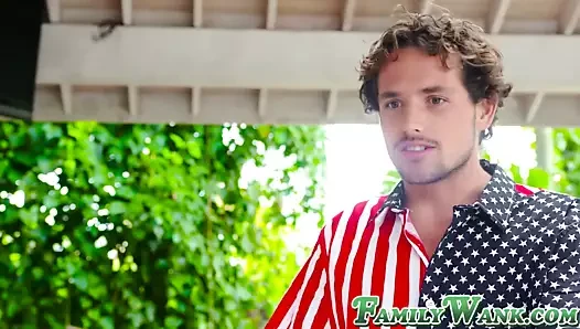 Nubile vixens persuaded by stepbro into hot threeway