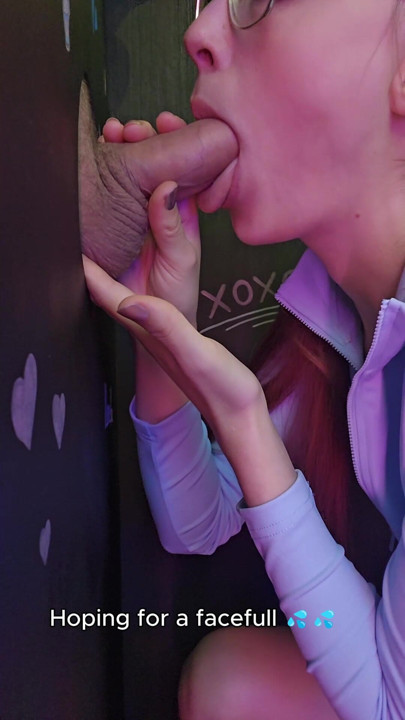 Invited To A Glory Hole And Wanted A Facial - Redhead POV