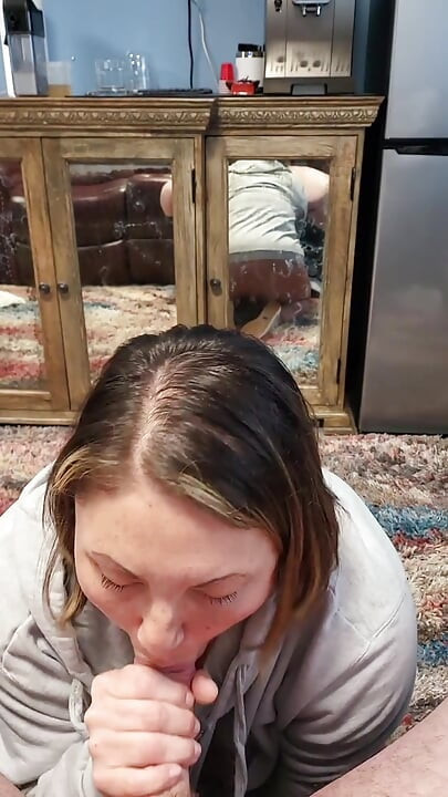 Works so hard for the cum beautiful passionate sexy milf loves cum and cumming cums again and again sucking his cock so good