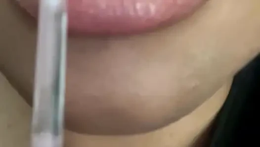 Nude Lipgloss Lip Fetish, Lip Worship, Femdom