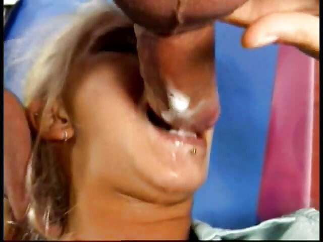 Nice doggy style fuck for a gorgeous blonde cock sucking teen with shaved pussy