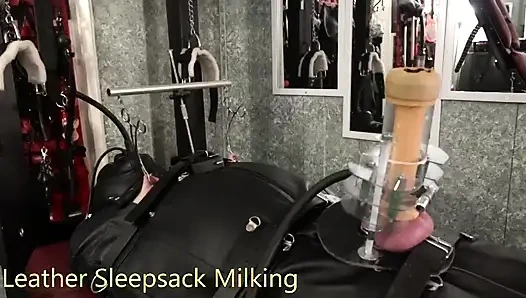 Leder-bondage-tasche und venus 2000 melken