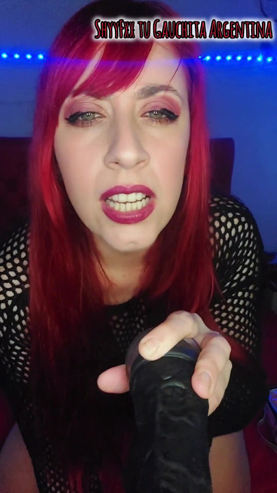 Powerful moment from "LOVES REDHEAD tending to her SUBMISSIVE BROKEN ASS! JOI ARGENTINA"