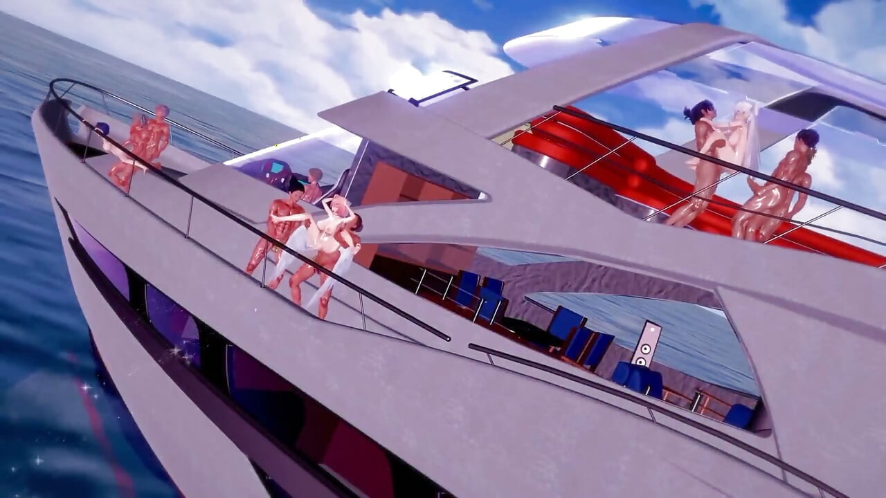 Zenless zone zero - pesta kapal pesiar liar bareng velina, belle & remielle - animasi hentai 3d